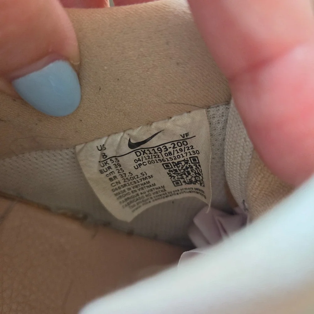 Nike‎ Air Force 1 Sneakers 8 Womens Low Vachetta Tan Flax Sail af1 DX1193-200